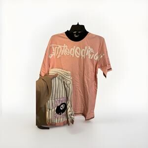 BooHoo Man Size Small Sweat Shorts Set Suit T shirt Outfit Limited Edition 8 Bal